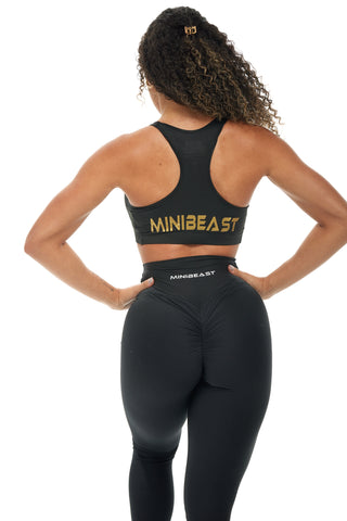 MB Strong Sports Bra - Black / Gold