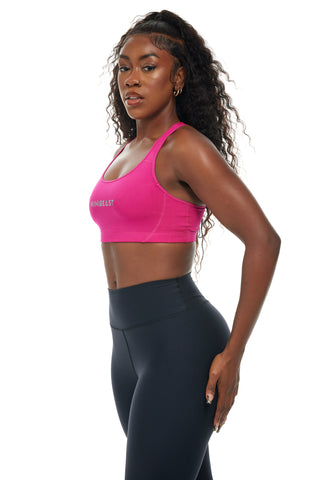 MB Classic Sports Bra - Pink / Grey