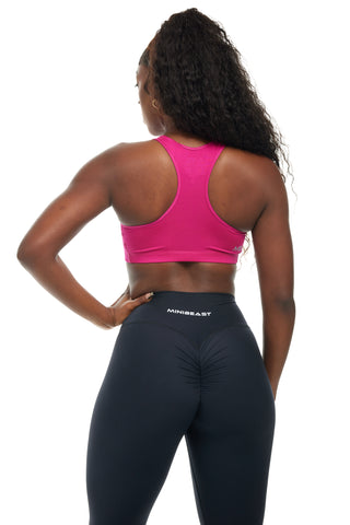 MB Classic Sports Bra - Pink / Grey