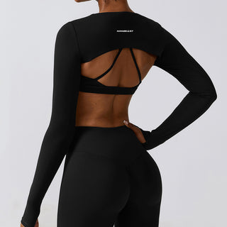Versa Super Crop Long Sleeve - Black