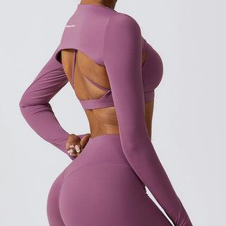 Versa Super Crop Long Sleeve - Plum