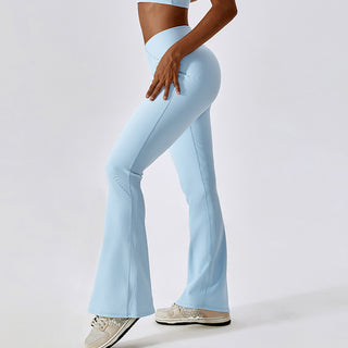 Vinci V Flare Leggings - Baby Blue