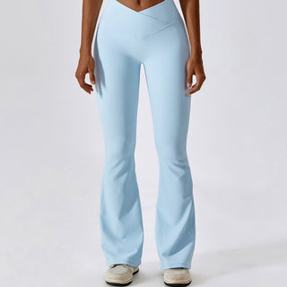 Vinci V Flare Leggings - Baby Blue