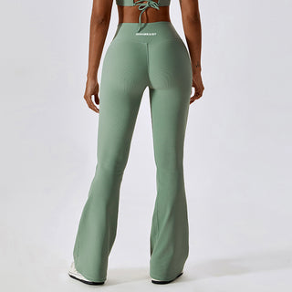 Vinci V Flare Leggings - Fern