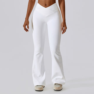 Vinci V Flare Leggings - White