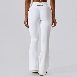 Vinci V Flare Leggings - White