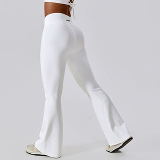 Vinci V Flare Leggings - White