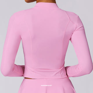 Zyra Long Sleeve Top - Baby Pink