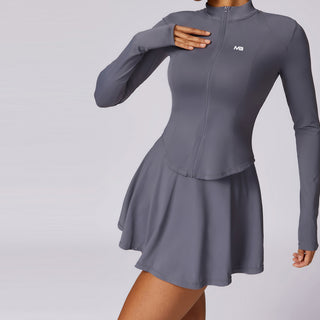 Zyra Long Sleeve Top - Grey