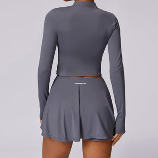 Zyra Long Sleeve Top - Grey