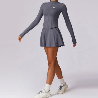 Zyra Long Sleeve Top - Grey