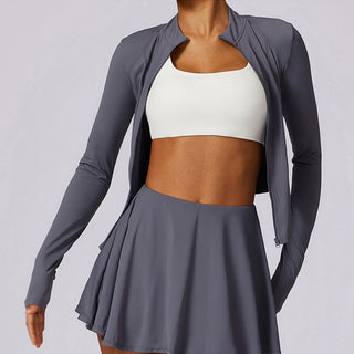 Zyra Long Sleeve Top - Grey