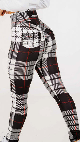 Curve X Leggings Pattern - Black Gingham