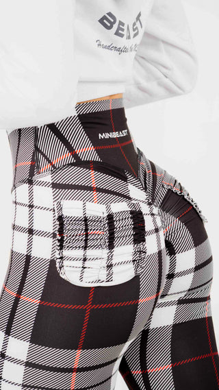 Curve X Leggings Pattern - Black Gingham