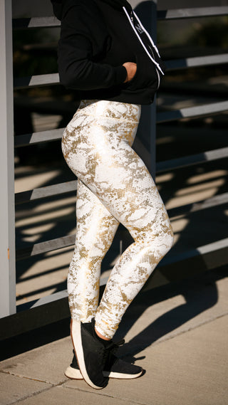 Curve Classic Leggings Pattern - White Gold