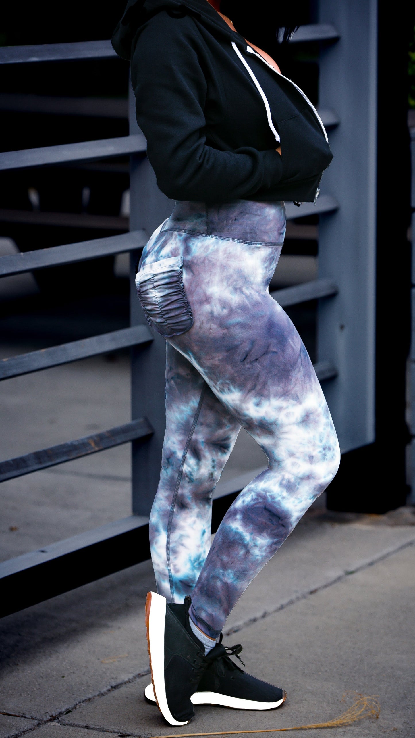 Curve X Leggings (MEDIUM HEIGHT WAIST) Marble