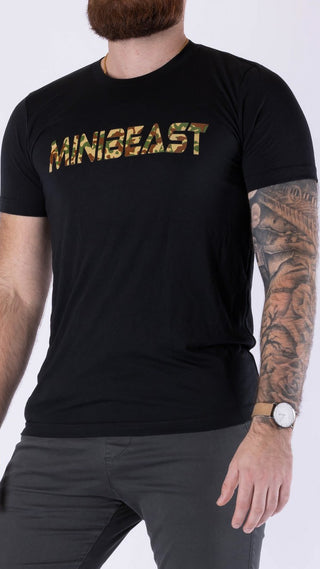 Minibeast Classic Lightweight Unisex Tee - Black / Camo