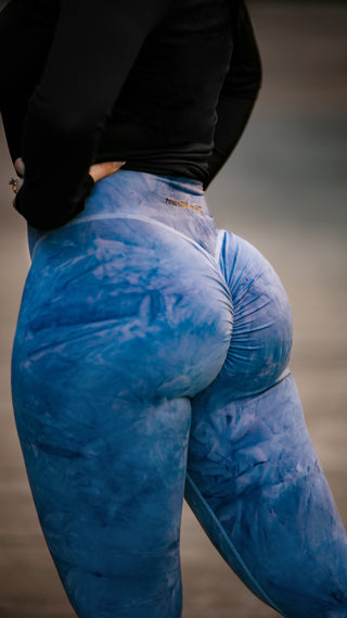 Curve Classic Leggings Marble - Marble Blue Sky