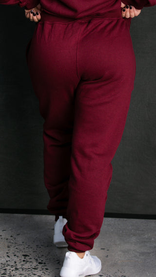 Lounge Joggers - Maroon