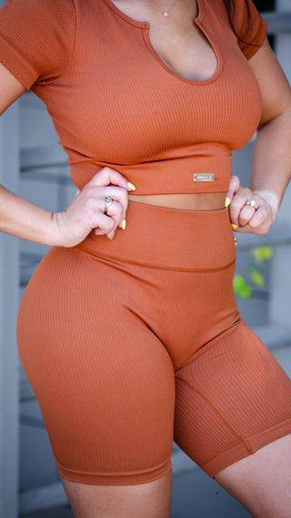 Posh Crop Top - Caramel