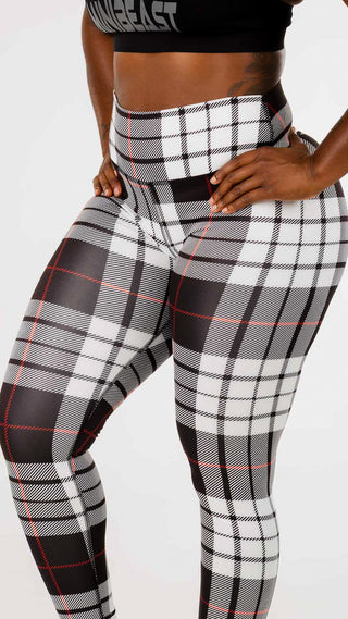 Curve X Leggings Pattern - Black Gingham