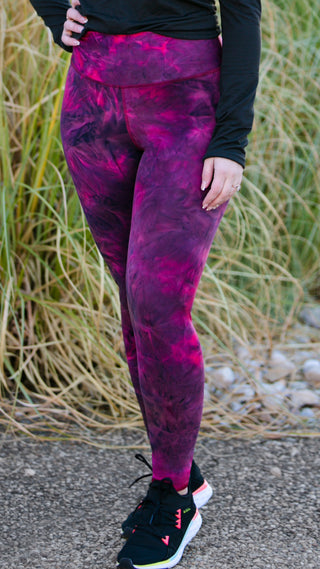 Curve Classic Leggings Marble - Marble Black Cherry
