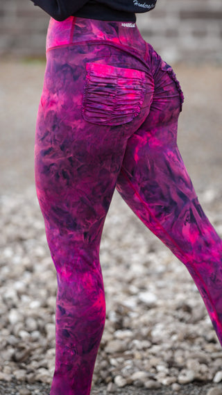 Curve X Leggings Marble - Marble Black Cherry