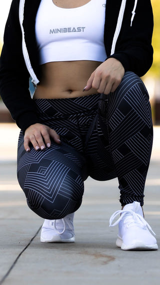Curve X Leggings Pattern - Carbon Weave