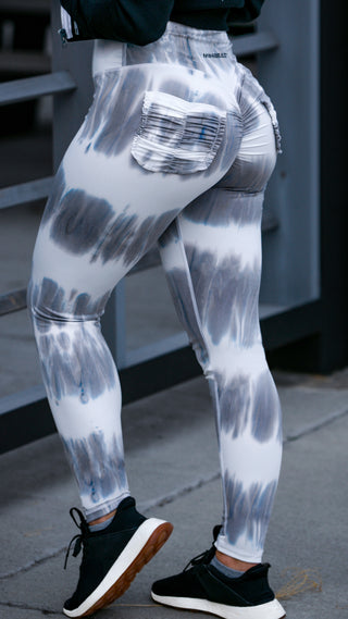 Curve X Leggings Marble - Marble Grey