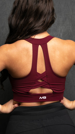 Uplift Sports Top - Maroon