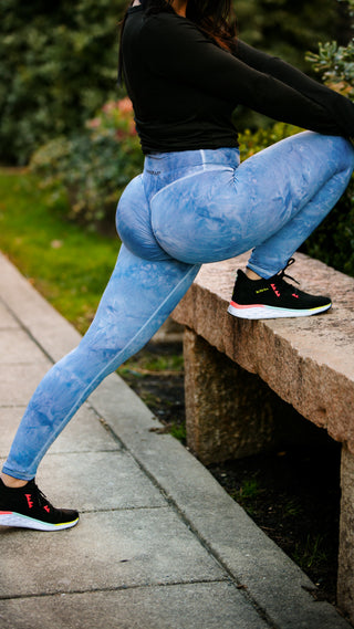 Curve Classic Leggings Marble - Marble Blue Sky