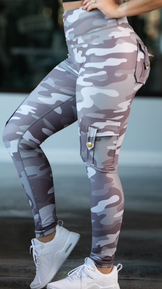Curve Cargo Leggings Pattern - Urban Camo
