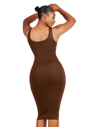 Contour Y Dress - Mocha