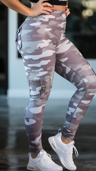 Curve Cargo Leggings Pattern - Urban Camo