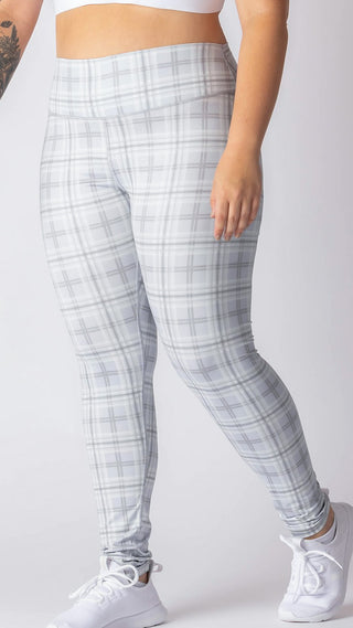 Curve Classic Leggings Pattern - Grey Gingham