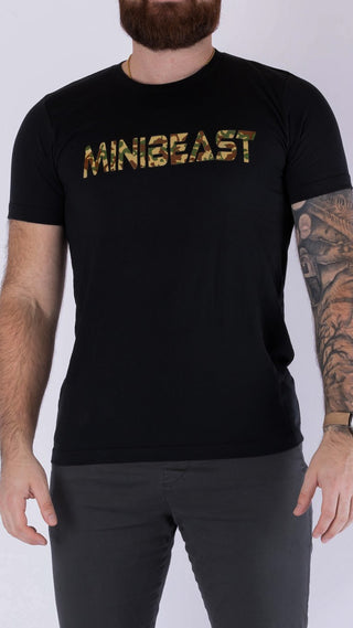 Minibeast Classic Lightweight Unisex Tee - Black / Camo
