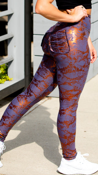 Curve X Leggings Pattern - Golden Night