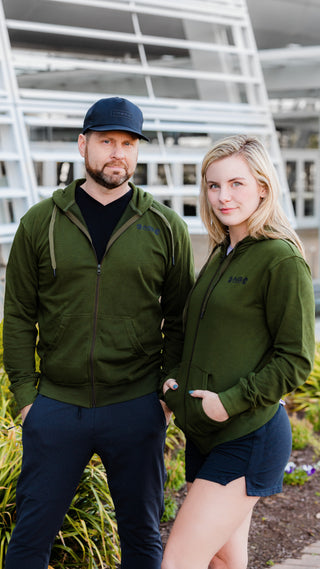 Unisex USA Midweight Hoodie - Army