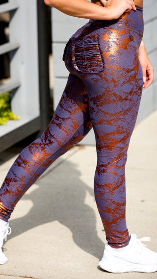 Curve X Leggings Pattern - Golden Night