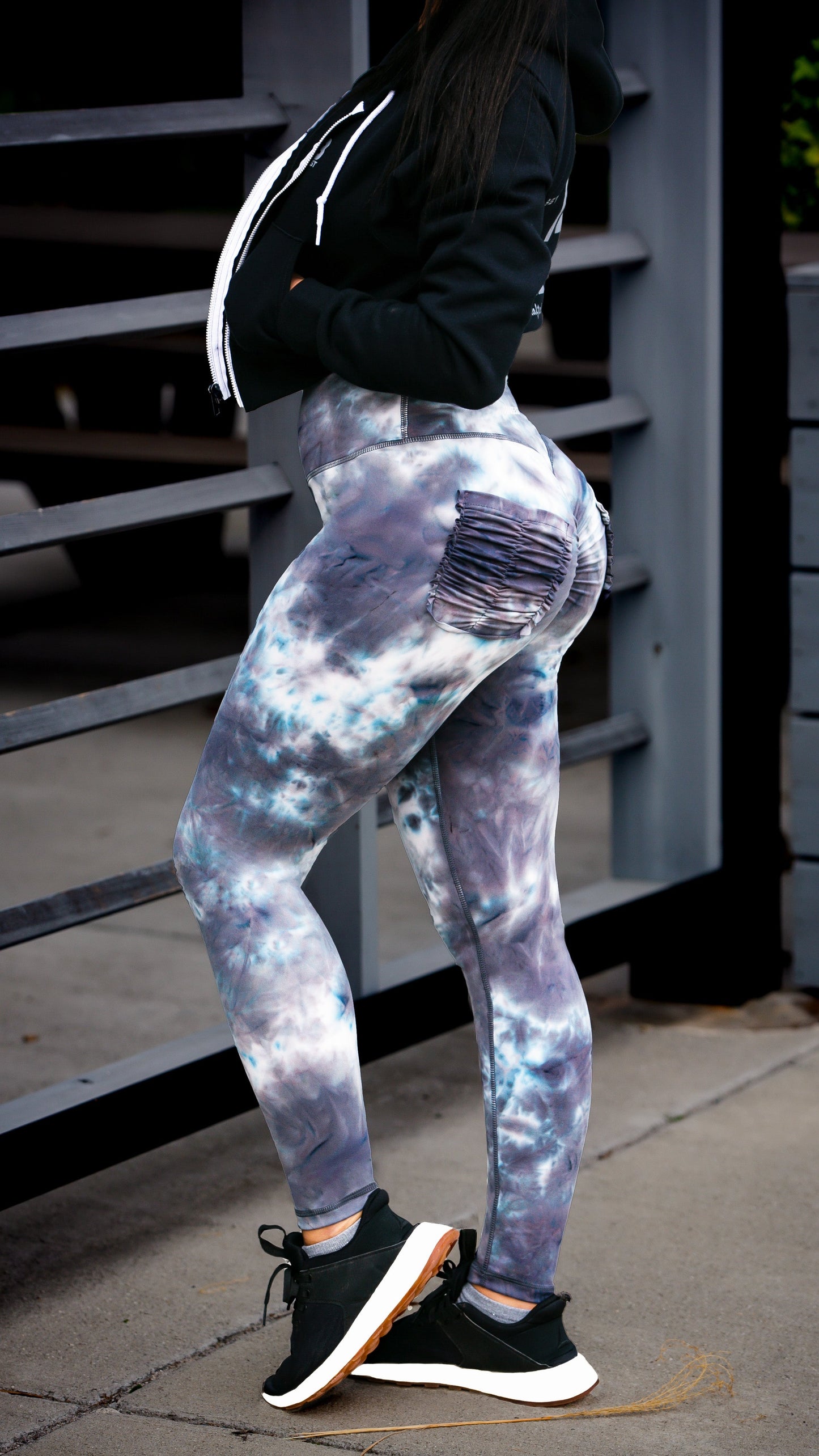 Curve X Leggings (MEDIUM HEIGHT WAIST) Marble