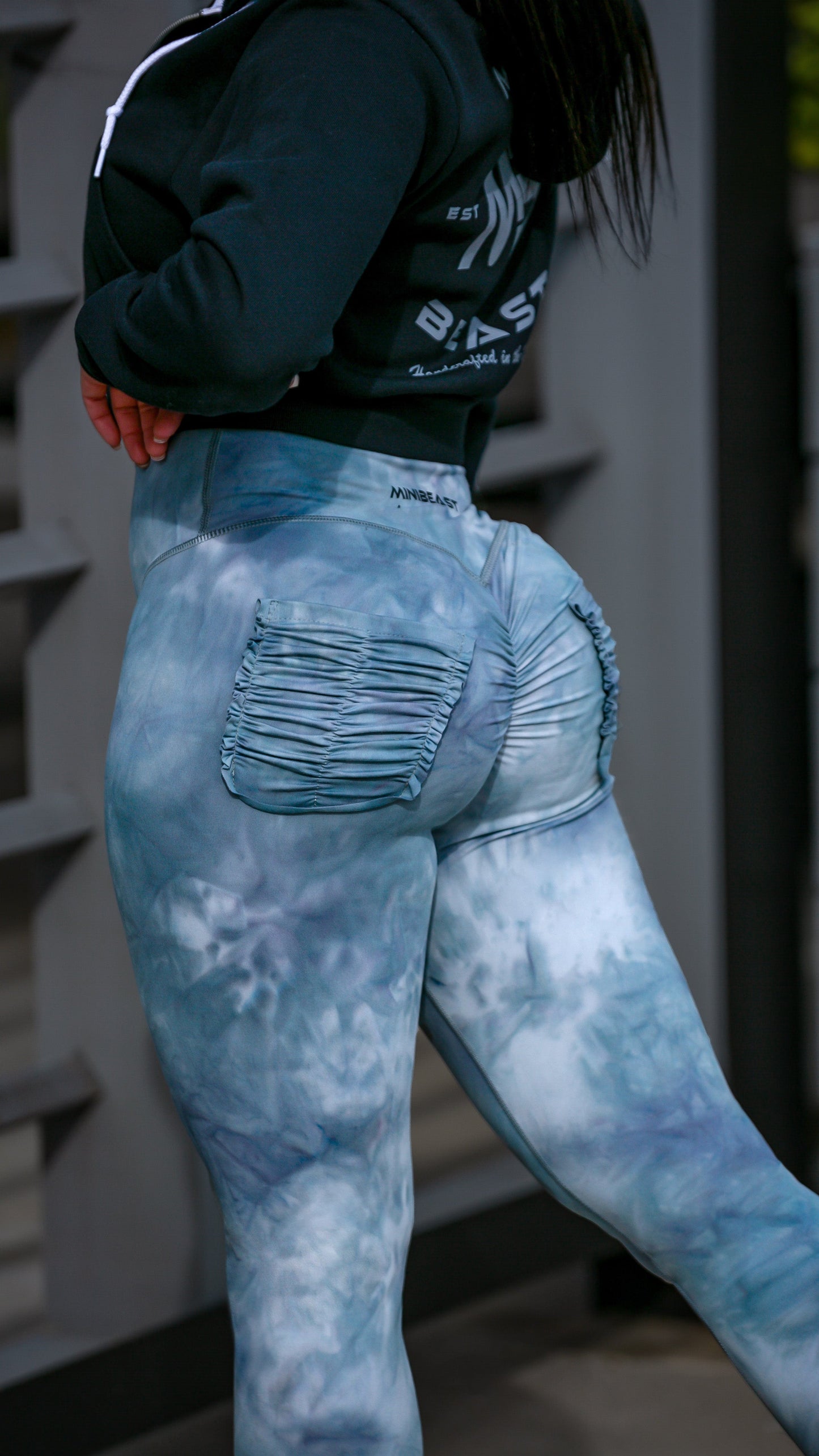 Curve X Leggings (MEDIUM HEIGHT WAIST) Marble