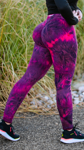 Curve Classic Leggings Marble - Marble Black Cherry