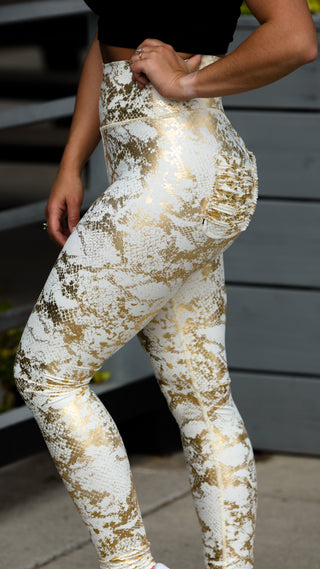 Curve X Leggings Pattern - White Gold