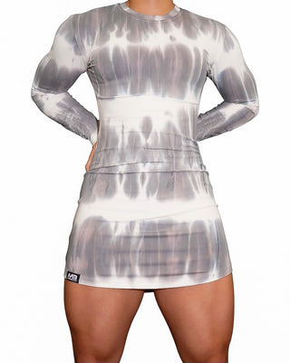 Og T-shirt Dresses - Long Sleeve - Marble Grey