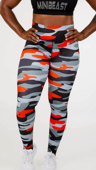 Curve Classic Leggings Pattern - Red Camo