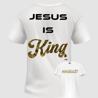 Jesus is King Midweight Unisex Tee - White