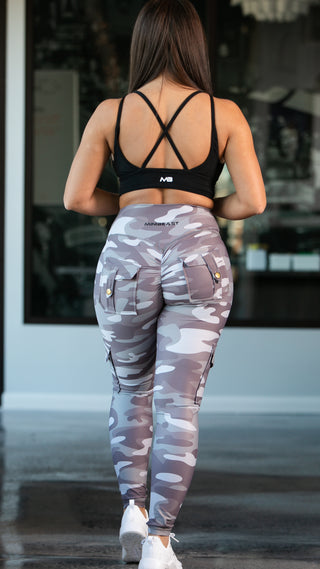 Curve Cargo Leggings Pattern - Urban Camo
