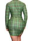 Og T-shirt Dresses - Gingham - Long Sleeve