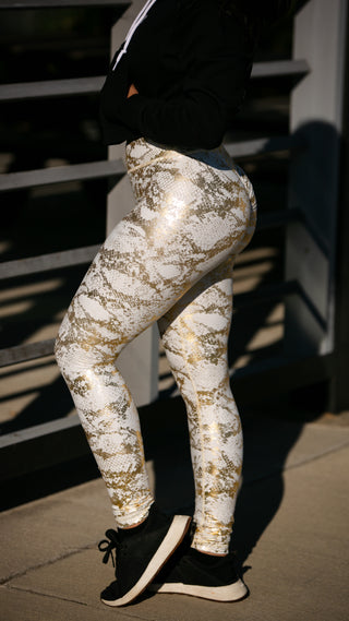 Curve Classic Leggings Pattern - White Gold