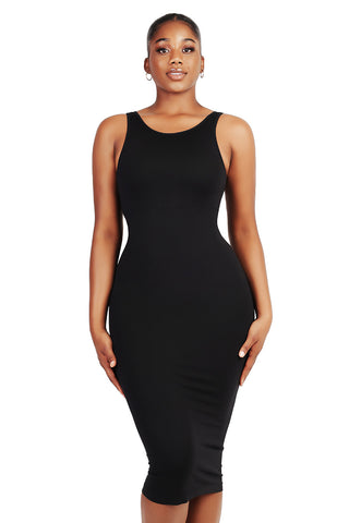 Contour Y Dress - Black